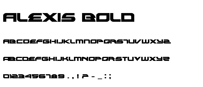 Alexis Bold font